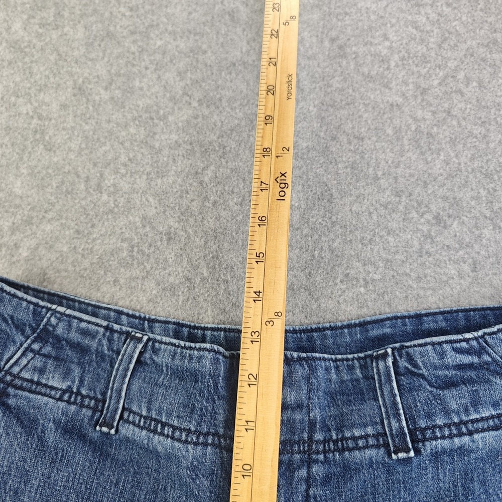 Pilcro Anthropologie Jeans Women's 34x31 (31 Tag) Blue Wide Leg High Rise - Picture 4 of 10